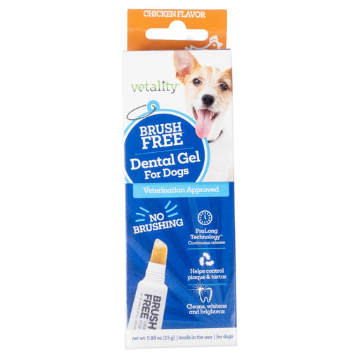Vetality Brush Free Dental Gel for Dogs Pets - Cleaning & Grooming Vetality