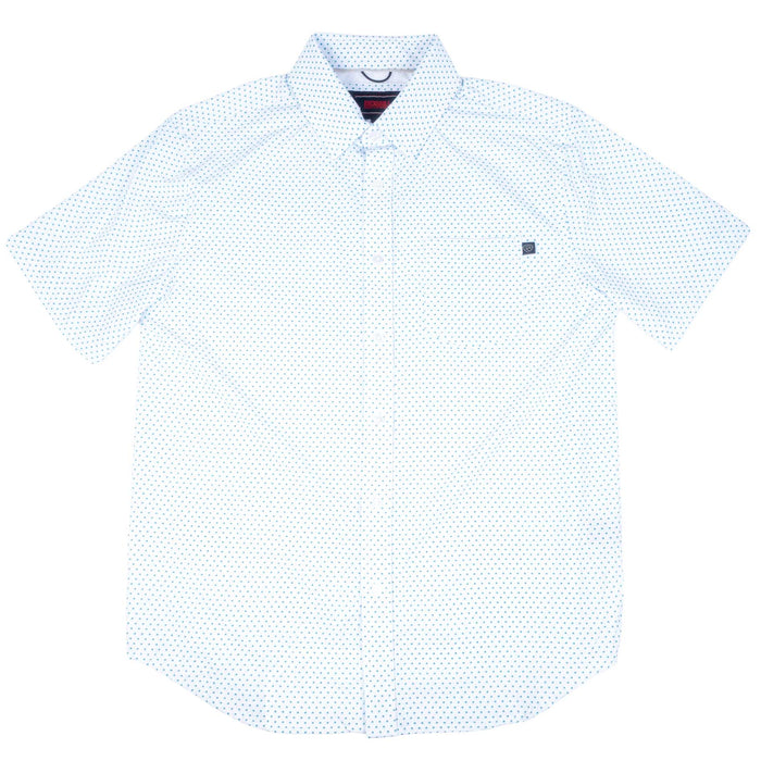 Rock & Roll Denim Men's Tek Mesh Mini Geo Print Button Down Shirt