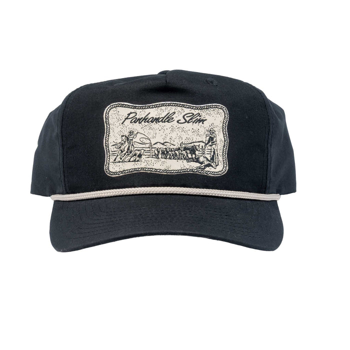 Panhandle Slim Black Rope Cap