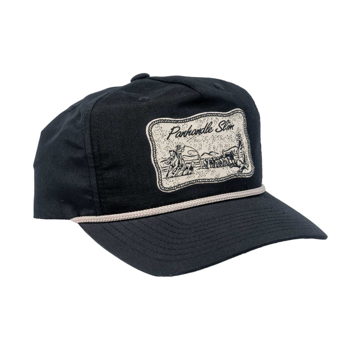 Panhandle Slim Black Rope Cap