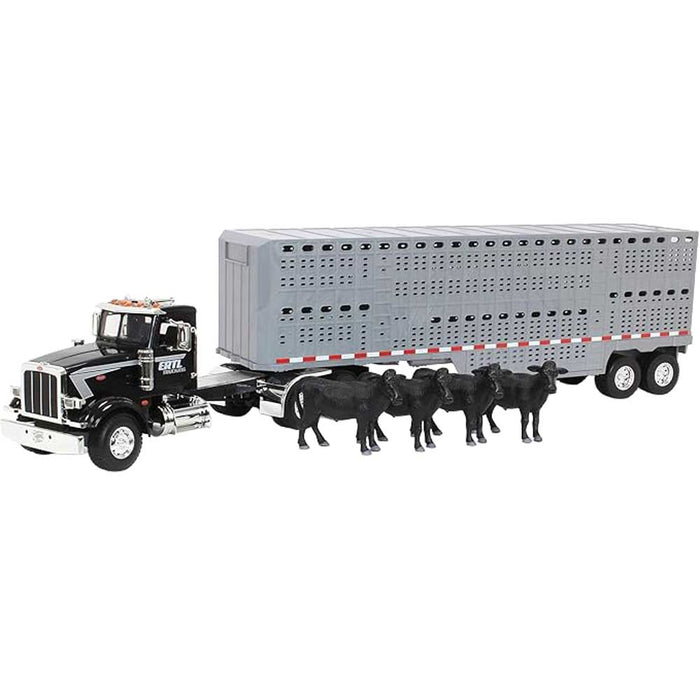 Big Farm 1/16 Peterbilt 367 Semi with Livestock Trailer and 4 Cows 47600 KIDS - Accessories - Toys ERTL