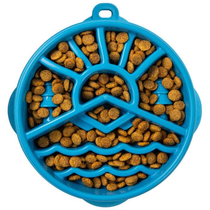 Outward Hound Mountain Blu Fun Feeder Dog Bowl Pets - Feeding & Watering Outwardhound