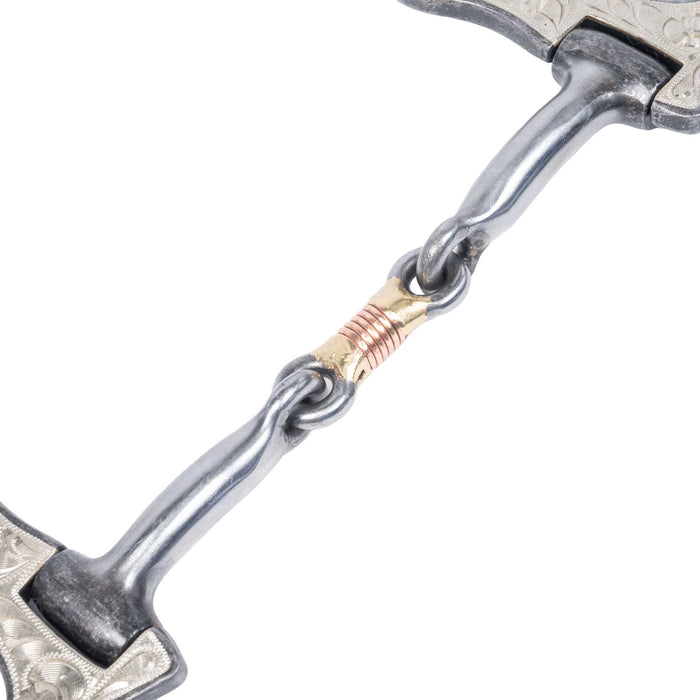 Cowboy Tack Smooth Dot Dog Bone Bit