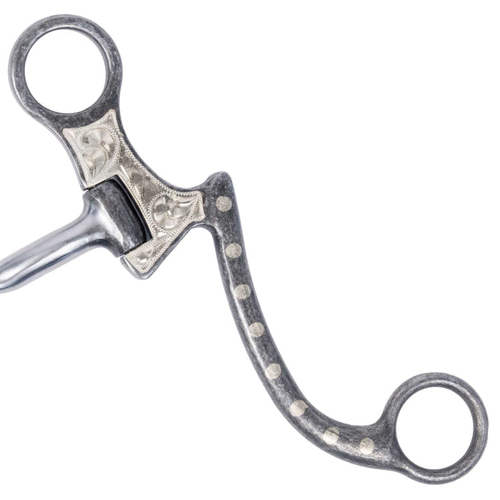Cowboy Tack Smooth Dot Dog Bone Bit