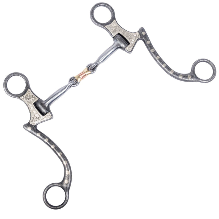Cowboy Tack Smooth Dot Dog Bone Bit