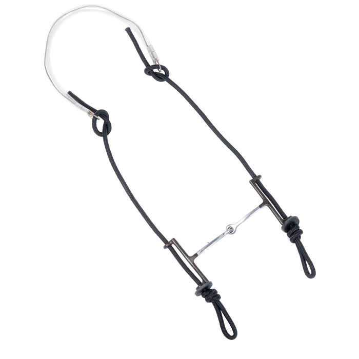 Partrade Square Snaffle Sliding Headstall Gag Bit