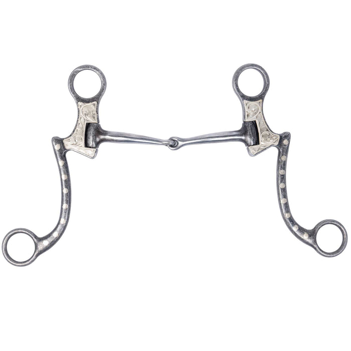 Cowboy Tack Smooth Dot Snaffle Bit