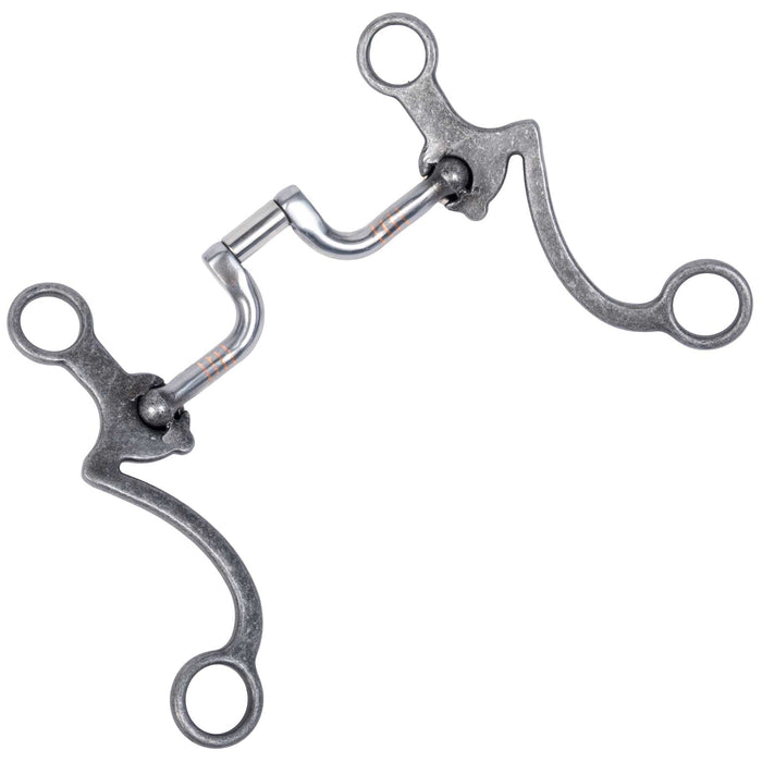 Cowboy Tack Buffalo Coin Hinged Port Bit