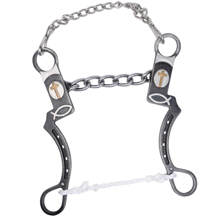 Cowboy Tack Horseshoe Trinity Chain Chain Bit