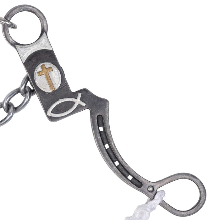 Cowboy Tack Horseshoe Trinity Chain Chain Bit
