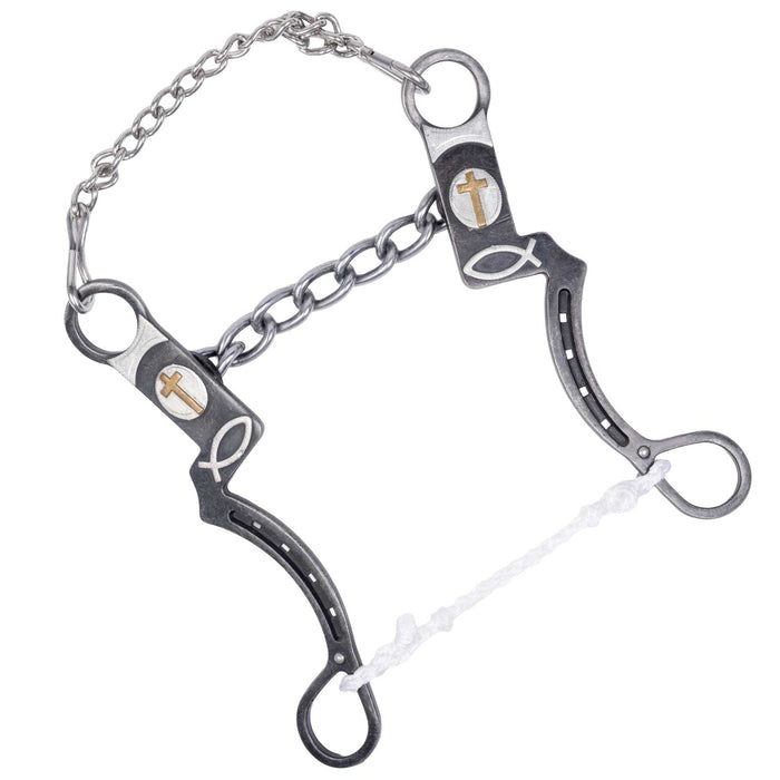 Cowboy Tack Horseshoe Trinity Chain Chain Bit