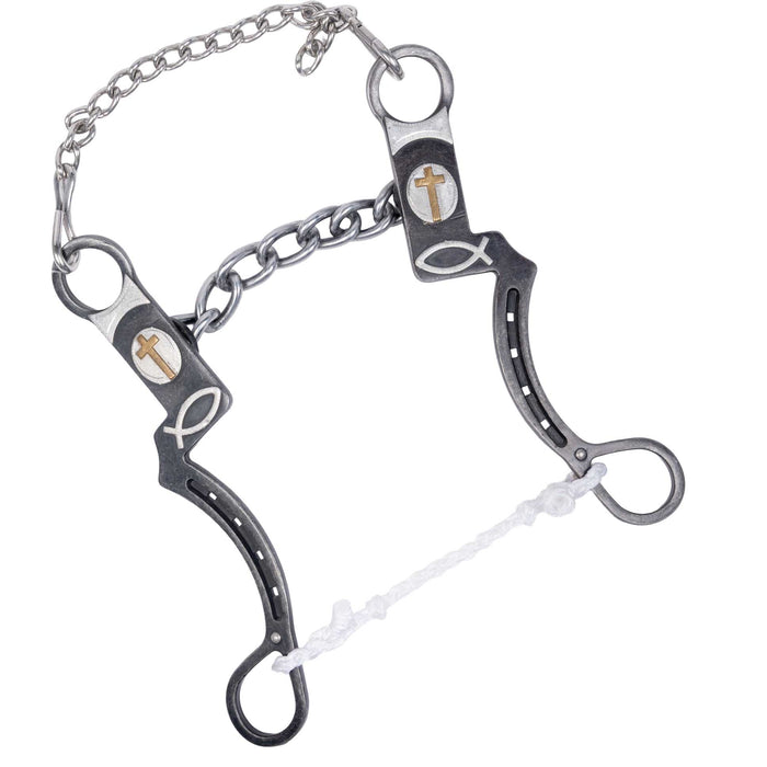 Cowboy Tack Horseshoe Trinity Chain Chain Bit