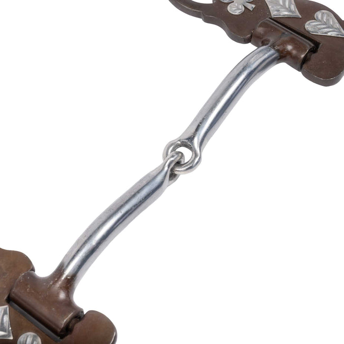 Cowboy Tack Card Suit Snaffle Bit