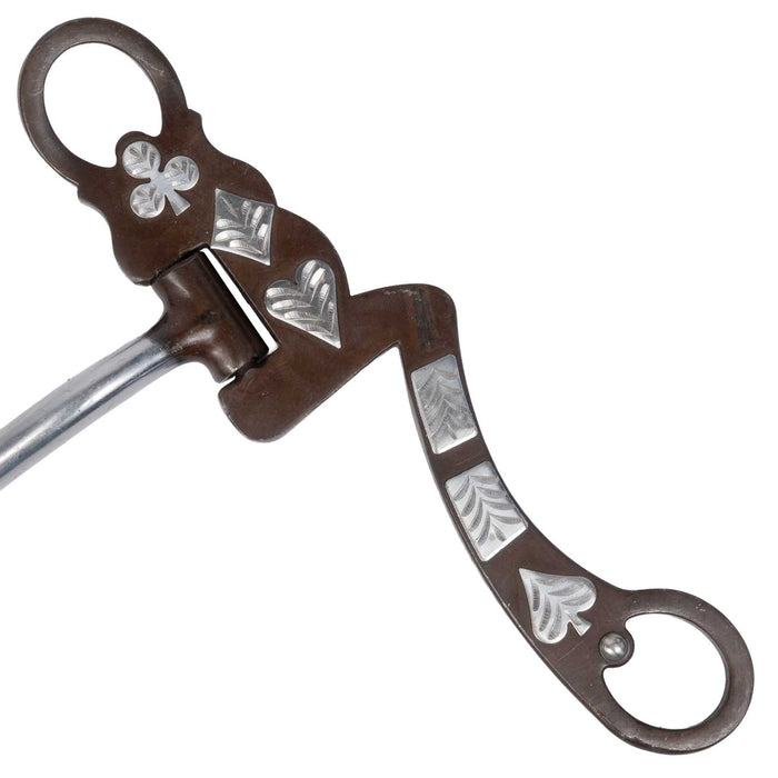 Cowboy Tack Card Suit Snaffle Bit