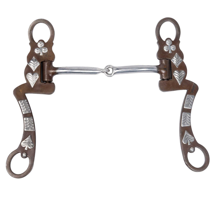 Cowboy Tack Card Suit Snaffle Bit
