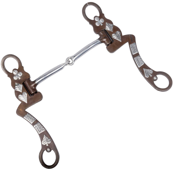 Cowboy Tack Card Suit Snaffle Bit