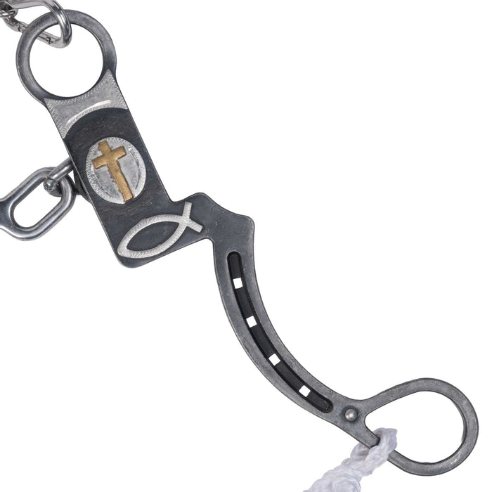 Cowboy Tack Horseshoe Trinity Chain Spoon Bit
