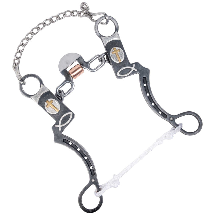 Cowboy Tack Horseshoe Trinity Chain Spoon Bit