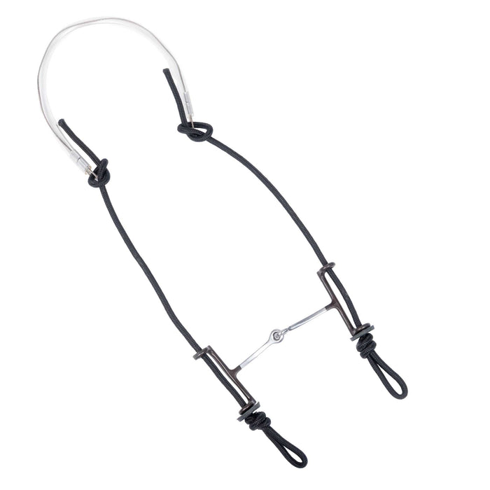 Partrade Square Snaffle Sliding Headstall Gag Bit