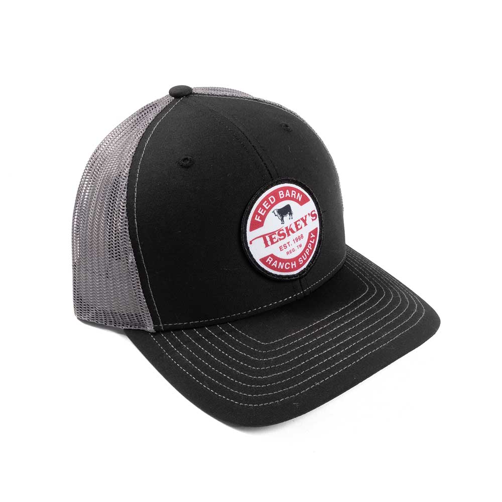 Teskey's Feed Barn Cap - Black/Charcoal TESKEY'S GEAR - Baseball Caps RICHARDSON   