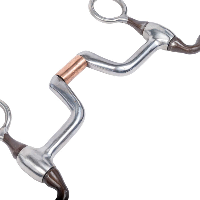 Formay Browned Iron Copper Roller Hinged Port Bit