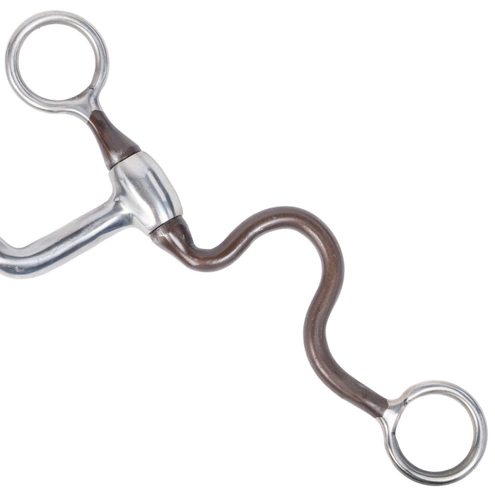 Formay Browned Iron Copper Roller Hinged Port Bit