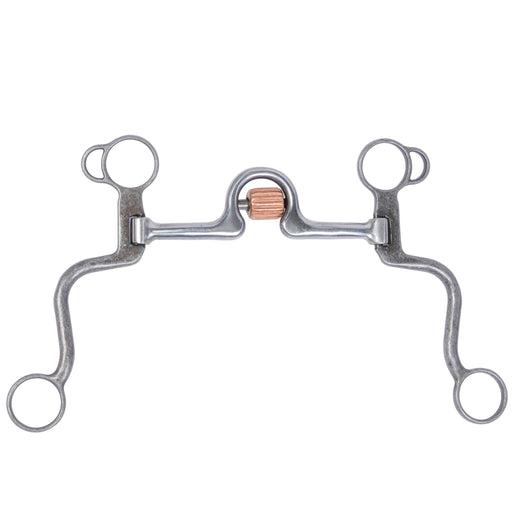 Formay Aged Iron Ported Copper Roller Bit Tack - Bits Formay