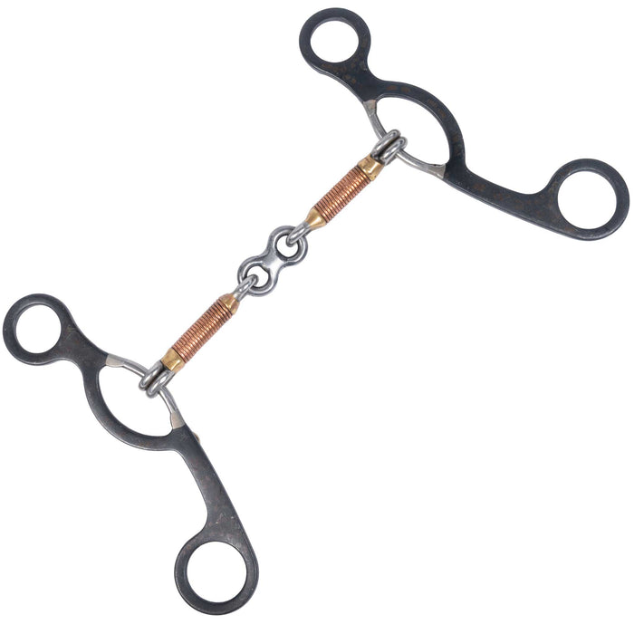 Formay Black Steel Dog Bone Gag Bit