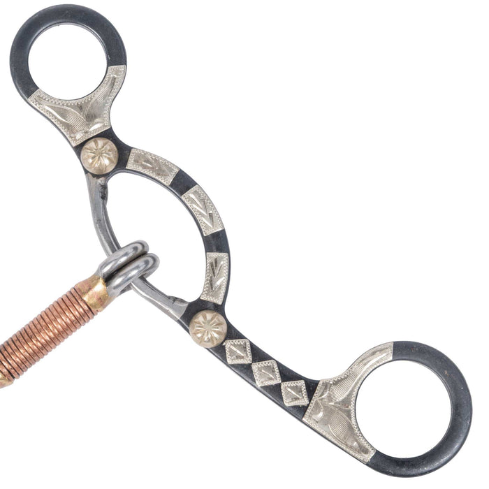 Formay Black Steel Dog Bone Gag Bit