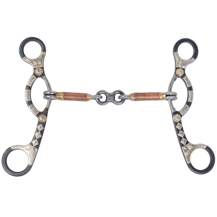 Formay Black Steel Dog Bone Gag Bit