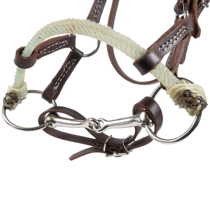 Teskey's Double Rope Nose Side Pull w/Snaffle Tack - Training Teskey's