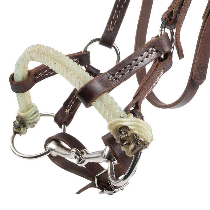 Teskey's Double Rope Nose Side Pull w/Snaffle Tack - Training Teskey's