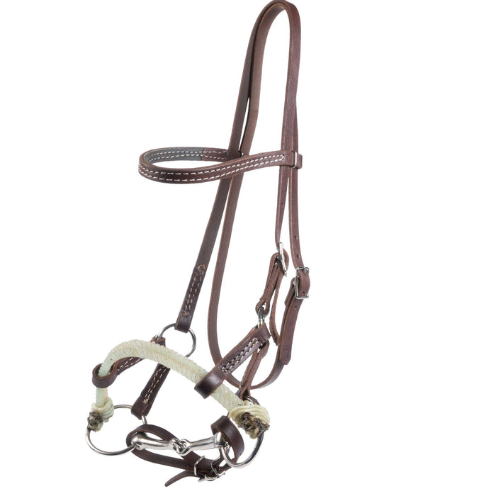 Teskey's Double Rope Nose Side Pull w/Snaffle Tack - Training Teskey's
