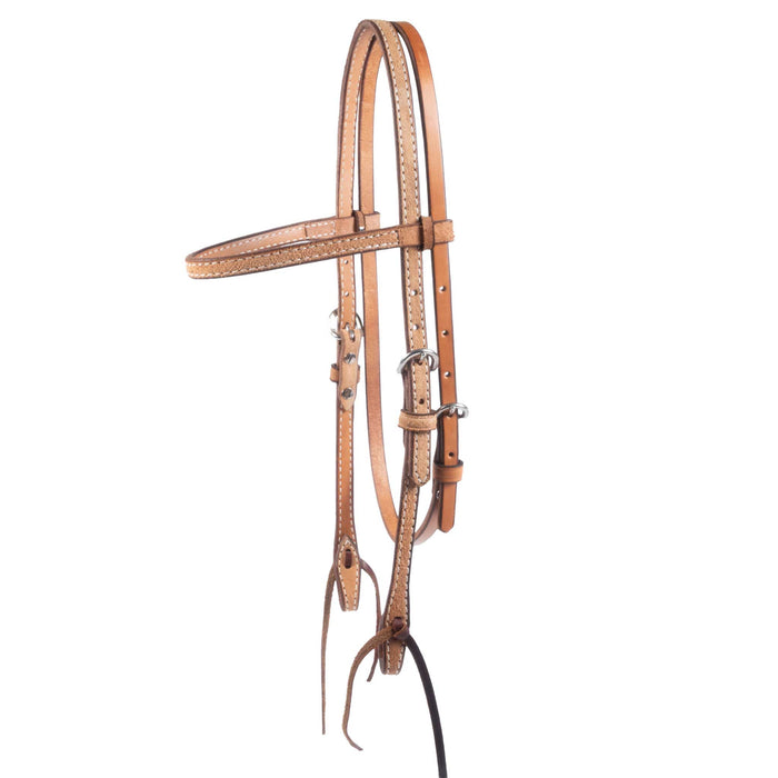 Teskey's Roughout Browband Headstall Tack - Headstalls Teskey's Light Oil