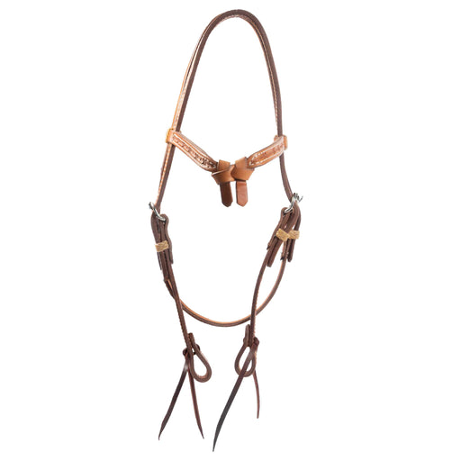 Teskey's Barbwire Crossover Browband Headstall Tack - Headstalls Teskey's