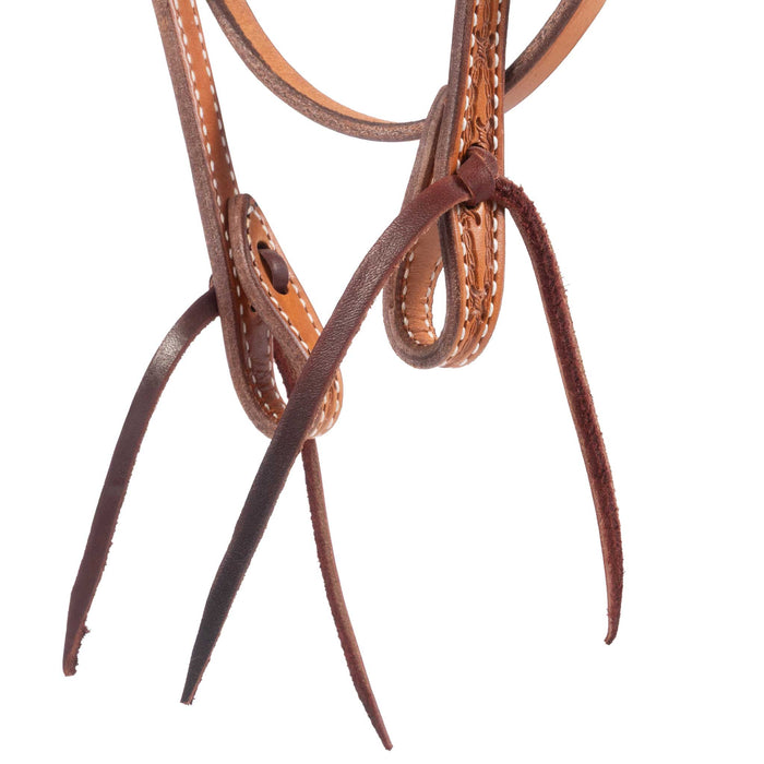 Teskey's Barbwire Crossover Browband Headstall Tack - Headstalls Teskey's