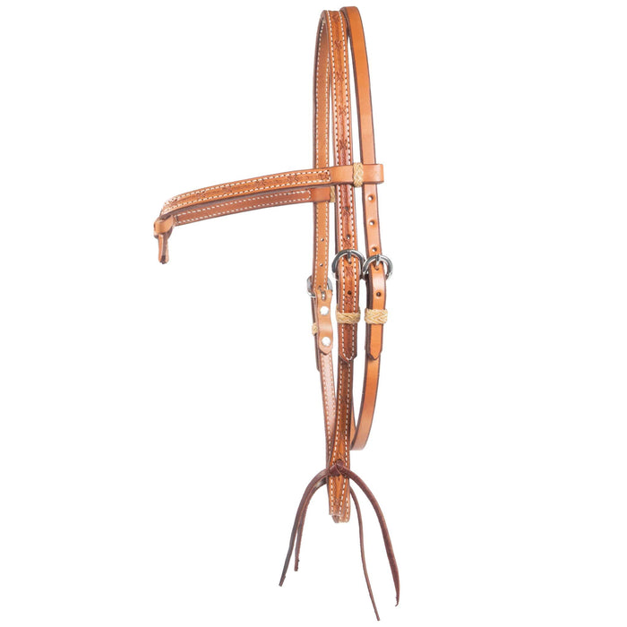 Teskey's Barbwire Crossover Browband Headstall Tack - Headstalls Teskey's