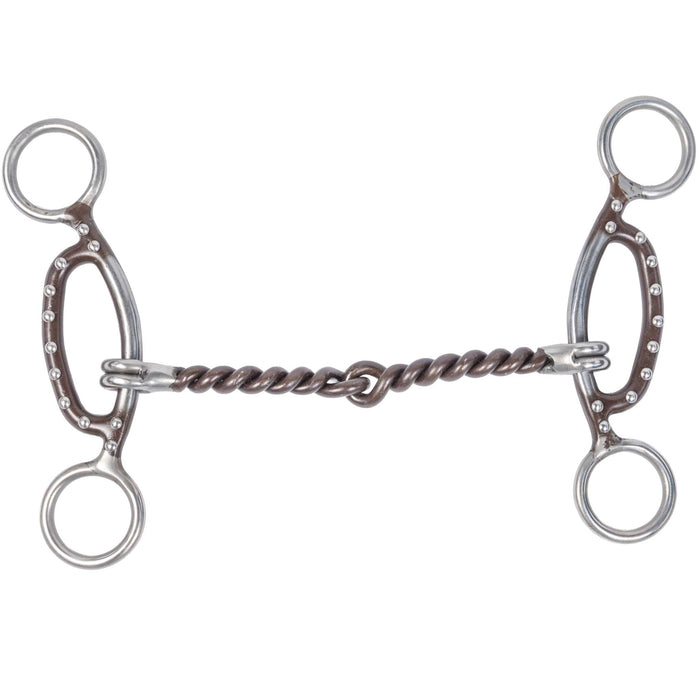 Aime Sliding Gag Twisted Wire Snaffle Bit