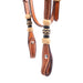 Teskey's Basket Stamped Browband Headstall w/Rawhide Tack - Headstalls Teskey's