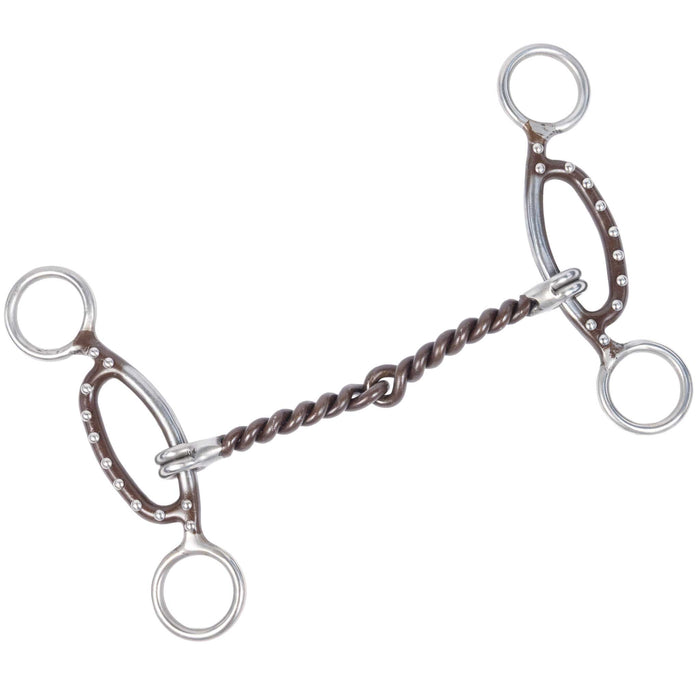 Aime Sliding Gag Twisted Wire Snaffle Bit
