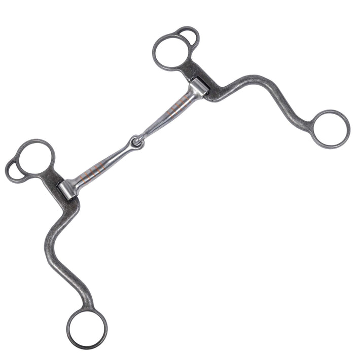 Formay Aged Iron S-Shank Snaffle Bit