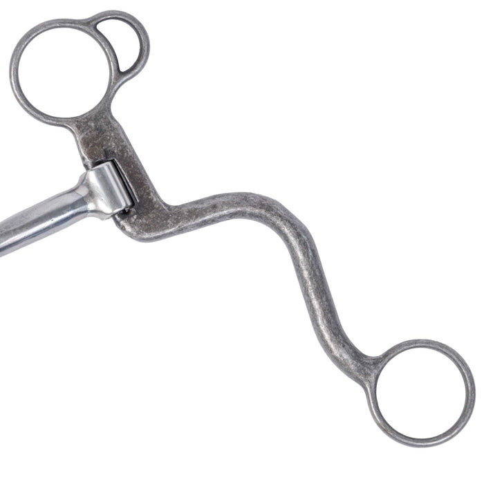 Formay Aged Iron S-Shank Snaffle Bit
