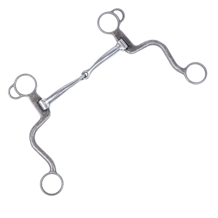 Formay Aged Iron S-Shank Snaffle Bit
