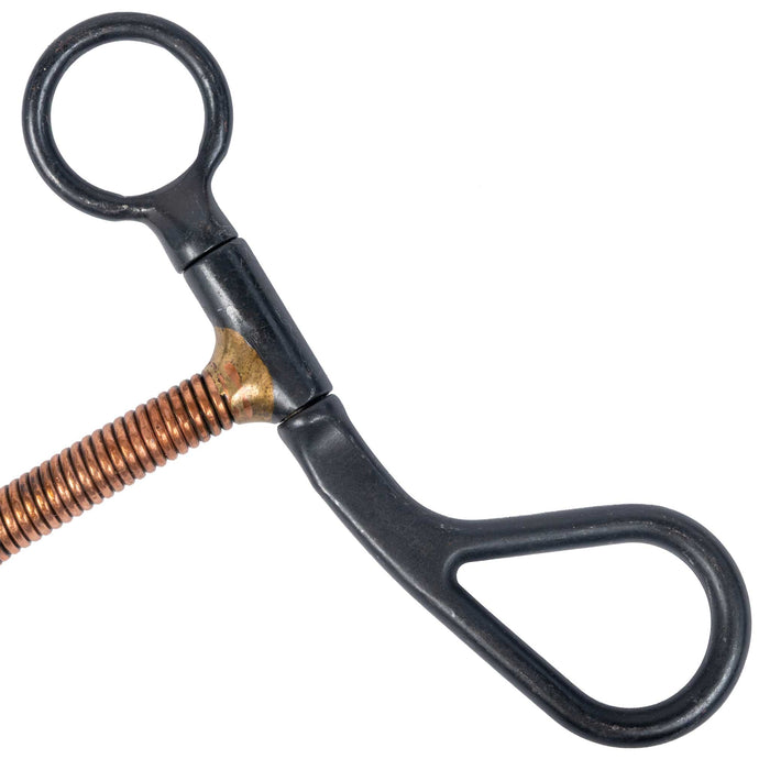 Formay Black Steel Copper Wire Wrapped Snaffle Bit