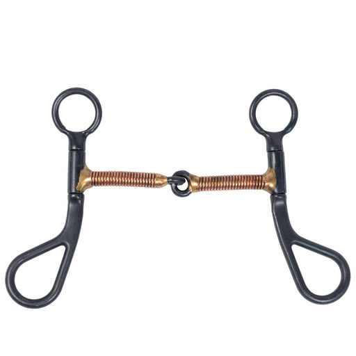 Formay Black Steel Copper Wire Wrapped Snaffle Bit Tack - Bits Formay
