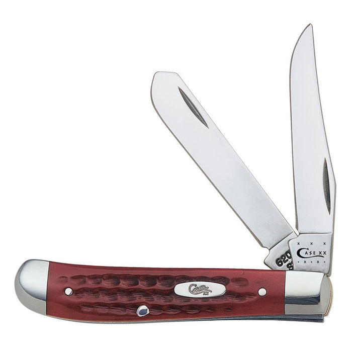 Case Pocket Worn Corn Cob Jig Old Red Bone Mini Trapper Knives W.R. Case   