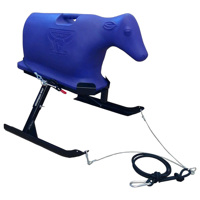 7K Something Calf Sled w/Calf Dummy Tack - Ropes & Roping 7K ROPING Blue