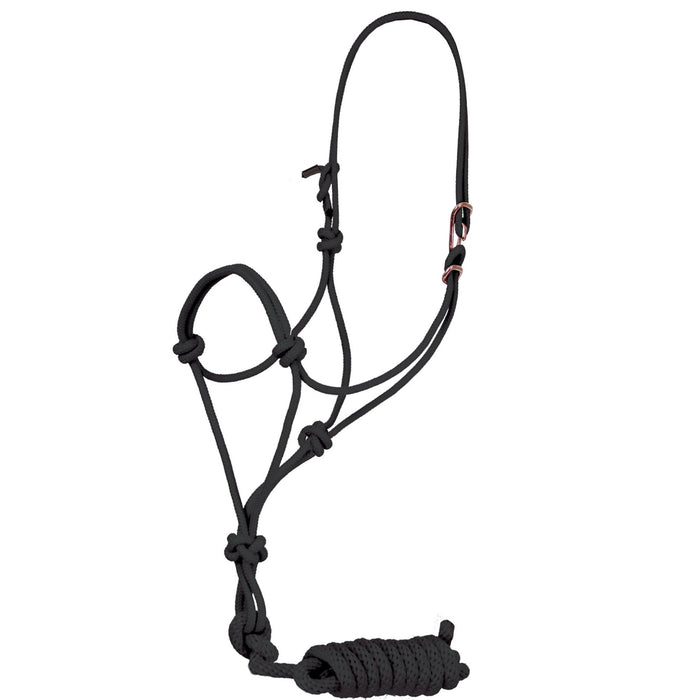 Easy-On Rope Halter w/Lead Tack - Halters & Leads Mustang