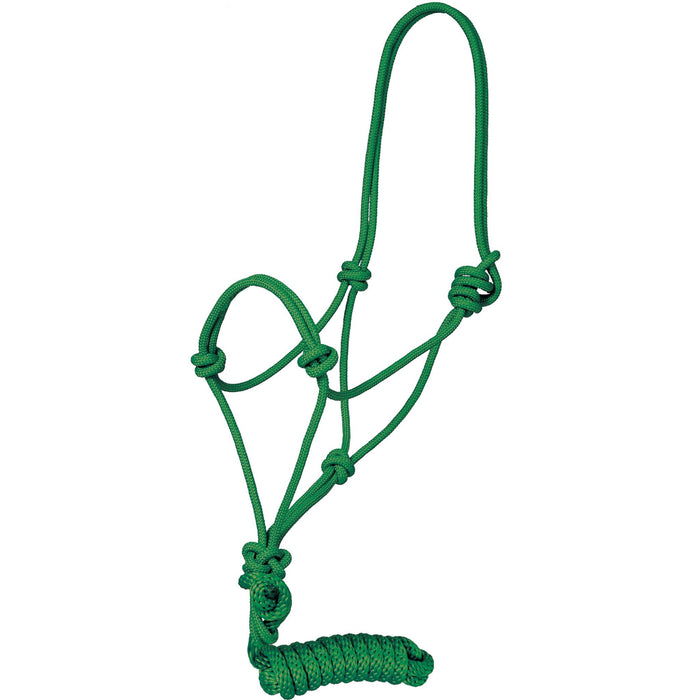 Traditional Rope Halter w/Lead Tack - Halters & Leads Mustang Hunter