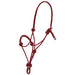 Mustang Two-Tone Rope Halter Tack - Halters & Leads Mustang Red/Black